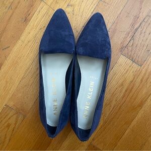 Anne Klein Kimbra Loafer w/Croc Print Block Heel